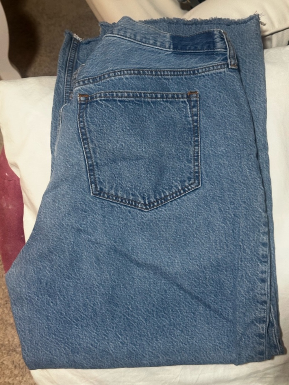 Abercrombie & Fitch Light Blue High-Rise Loose Jeans - Picture 2 of 4